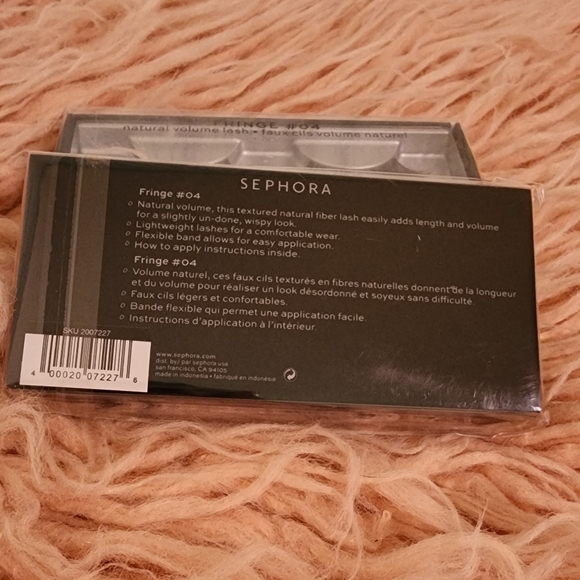 Sephora collection Fringe #04 natural volume lashes black - 5 pair bundle - Picture 3 of 4